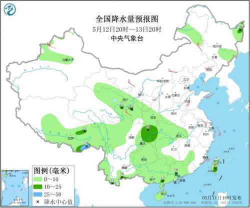 全国天气：华南江南有降雨天气北方局地有大风和沙尘