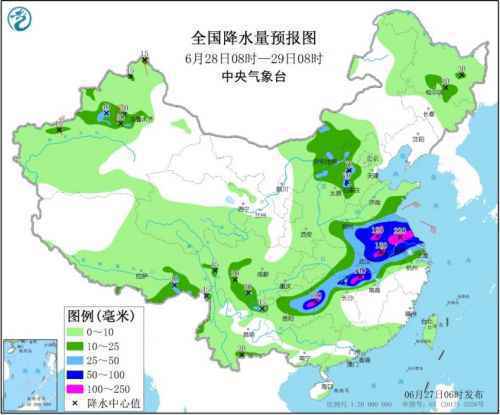 今明天我国强降雨达鼎盛 江南华南高温持续发展