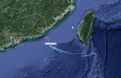 美军E-8C监视飞机本周第三次现身南海 逼近广东海岸偷窥